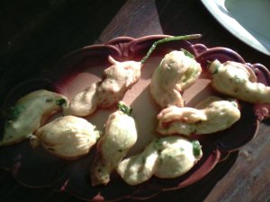 beignets de fleurs de courgettes
