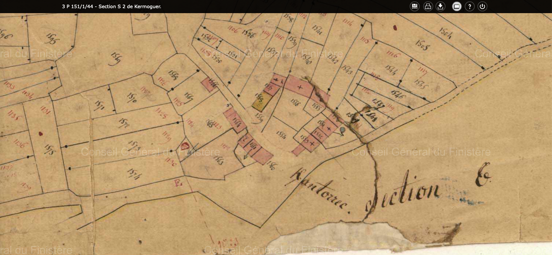 Cadastre1820_KanTorec-maisons-puits